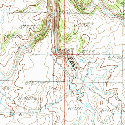 United States Geological Survey Eastland NW, UT (1985, 24000-Scale) digital map