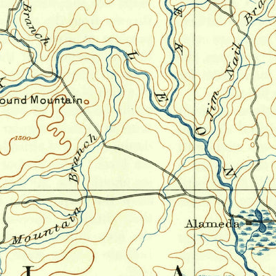 United States Geological Survey Eastland, TX (1894, 125000-Scale) digital map