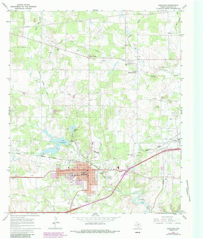 United States Geological Survey Eastland, TX (1966, 24000-Scale) digital map