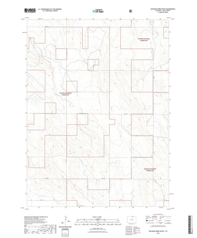 United States Geological Survey Eastman Creek South, CO (2022, 24000-Scale) digital map