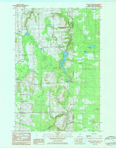 United States Geological Survey Easton Center, ME (1984, 24000-Scale) digital map