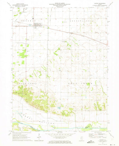 United States Geological Survey Easton, IL (1971, 24000-Scale) digital map