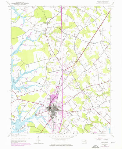United States Geological Survey Easton, MD (1942, 24000-Scale) digital map