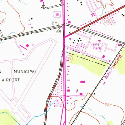 United States Geological Survey Easton, MD (1942, 24000-Scale) digital map