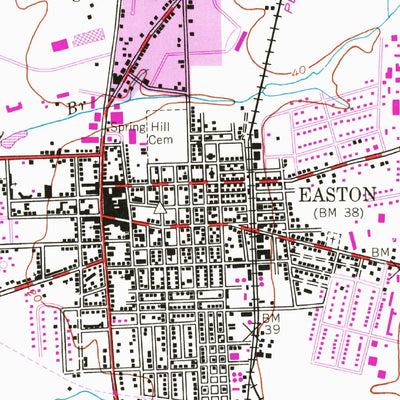 United States Geological Survey Easton, MD (1942, 24000-Scale) digital map