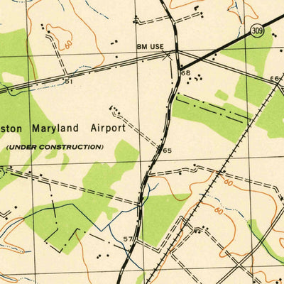 United States Geological Survey Easton, MD (1943, 31680-Scale) digital map
