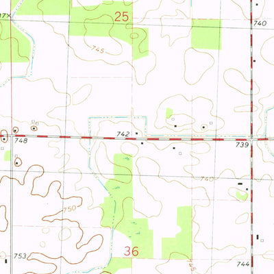 United States Geological Survey Easton, MI (1975, 24000-Scale) digital map
