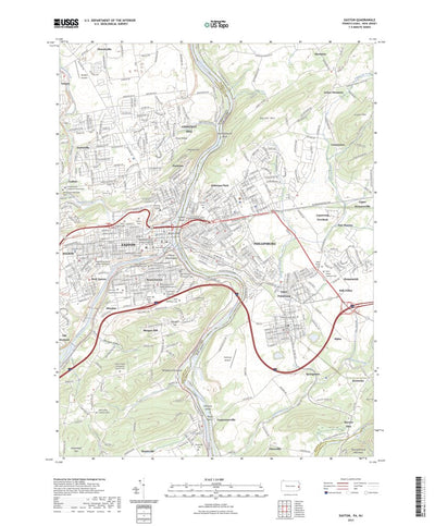 United States Geological Survey Easton, PA (2023, 24000-Scale) digital map