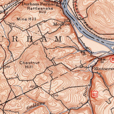 United States Geological Survey Easton, PA-NJ (1932, 62500-Scale) digital map