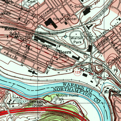 United States Geological Survey Easton, PA-NJ (1999, 24000-Scale) digital map