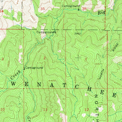 United States Geological Survey Easton, WA (1961, 62500-Scale) digital map