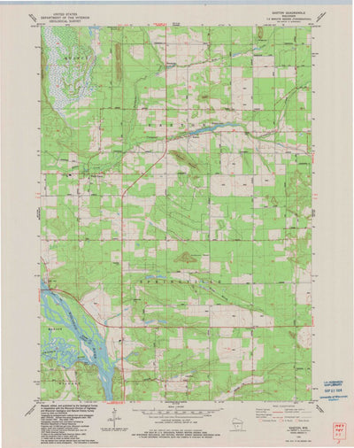 United States Geological Survey Easton, WI (1983, 24000-Scale) digital map