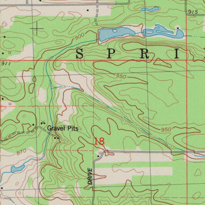 United States Geological Survey Easton, WI (1983, 24000-Scale) digital map