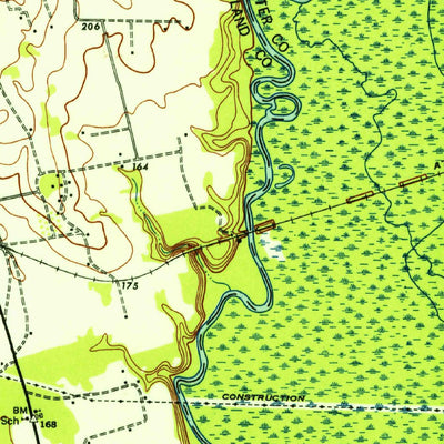United States Geological Survey Eastover, SC (1943, 62500-Scale) digital map