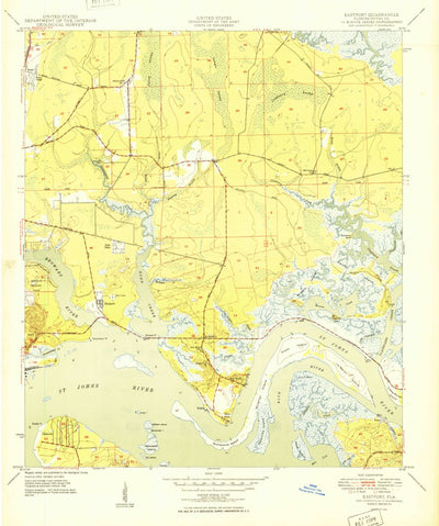 United States Geological Survey Eastport, FL (1950, 24000-Scale) digital map