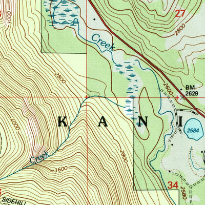 United States Geological Survey Eastport, ID (1996, 24000-Scale) digital map