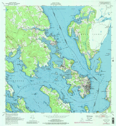 United States Geological Survey Eastport, ME (1949, 24000-Scale) digital map