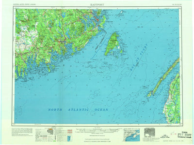 United States Geological Survey Eastport, ME (1969, 250000-Scale) digital map