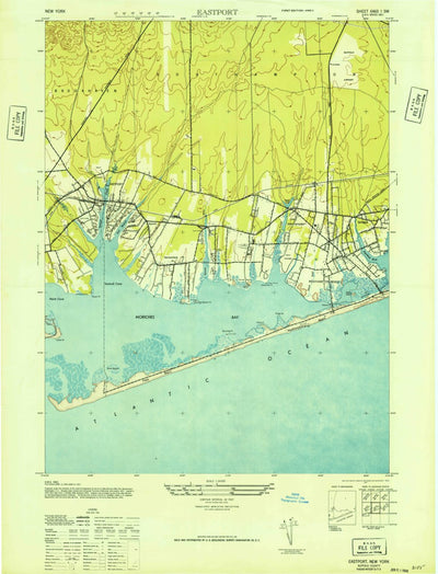United States Geological Survey Eastport, NY (1947, 24000-Scale) digital map