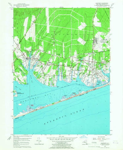 United States Geological Survey Eastport, NY (1956, 24000-Scale) digital map