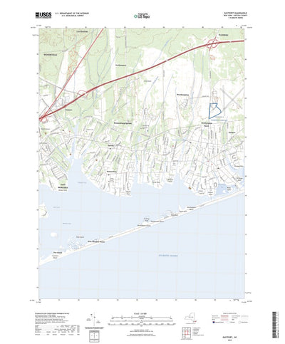 United States Geological Survey Eastport, NY (2023, 24000-Scale) digital map