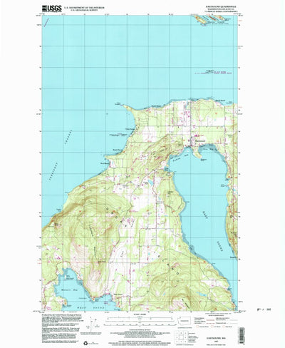 United States Geological Survey Eastsound, WA (1997, 24000-Scale) digital map