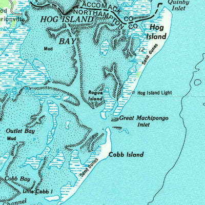 United States Geological Survey Eastville, VA-NC-MD (1946, 250000-Scale) digital map