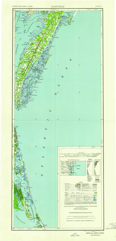 United States Geological Survey Eastville, VA-NC-MD (1961, 250000-Scale) digital map