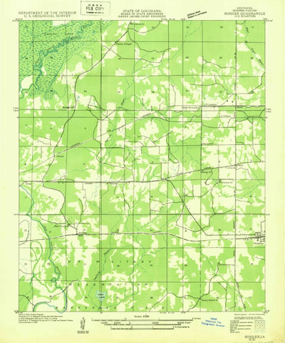 United States Geological Survey Eastwood, LA (1932, 31680-Scale) digital map
