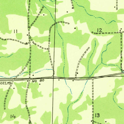 United States Geological Survey Eastwood, LA (1932, 31680-Scale) digital map