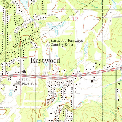 United States Geological Survey Eastwood, LA (1975, 24000-Scale) digital map