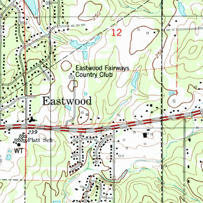United States Geological Survey Eastwood, LA (1999, 24000-Scale) digital map