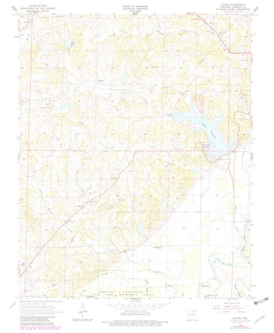 United States Geological Survey Eaton, AR (1966, 24000-Scale) digital map