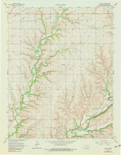 United States Geological Survey Eaton, KS (1965, 24000-Scale) digital map