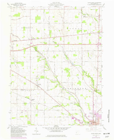 United States Geological Survey Eaton North, OH (1960, 24000-Scale) digital map