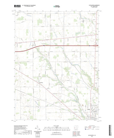 United States Geological Survey Eaton North, OH (2023, 24000-Scale) digital map