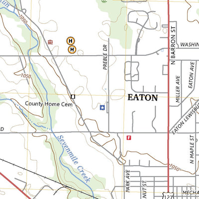 United States Geological Survey Eaton North, OH (2023, 24000-Scale) digital map