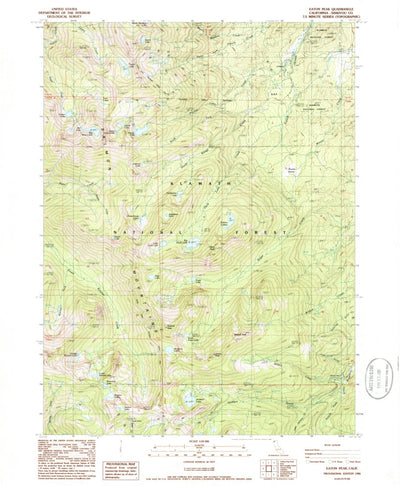 United States Geological Survey Eaton Peak, CA (1986, 24000-Scale) digital map
