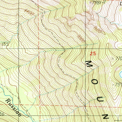 United States Geological Survey Eaton Peak, CA (1986, 24000-Scale) digital map
