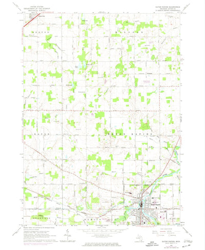 United States Geological Survey Eaton Rapids, MI (1965, 24000-Scale) digital map