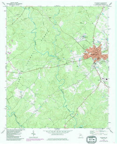 United States Geological Survey Eatonton, GA (1972, 24000-Scale) digital map