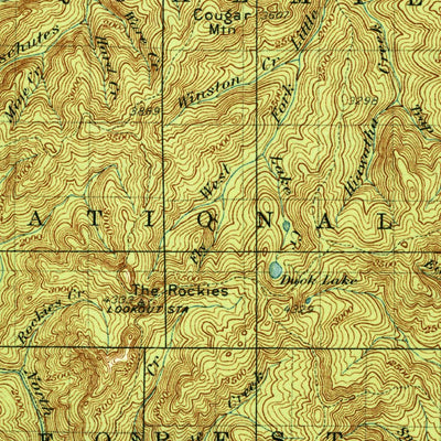United States Geological Survey Eatonville, WA (1937, 125000-Scale) digital map