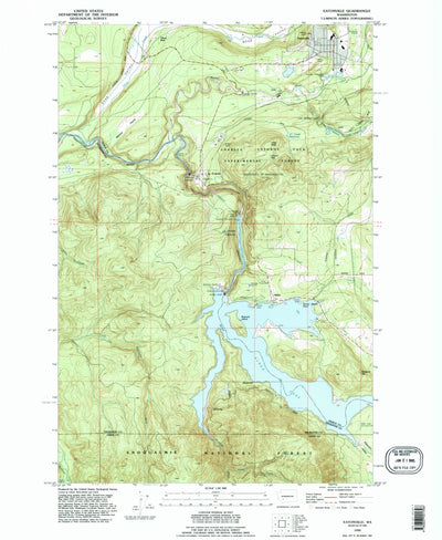 United States Geological Survey Eatonville, WA (1990, 24000-Scale) digital map