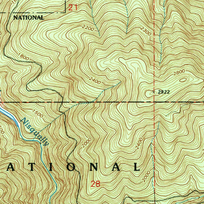 United States Geological Survey Eatonville, WA (1990, 24000-Scale) digital map