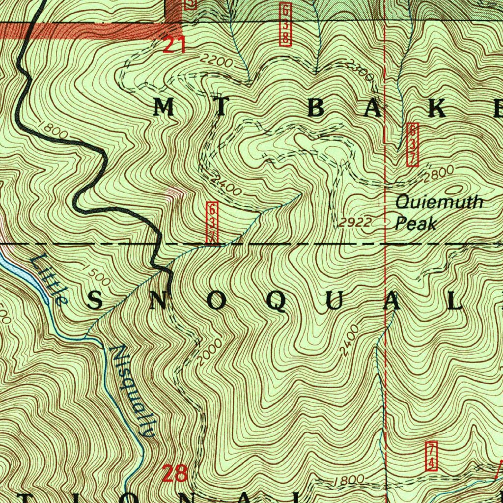 Eatonville, WA (1998, 24000-Scale) Map by United States Geological ...