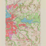 United States Geological Survey Eau Claire East, WI (1972, 24000-Scale) digital map