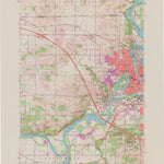United States Geological Survey Eau Claire West, WI (1972, 24000-Scale) digital map
