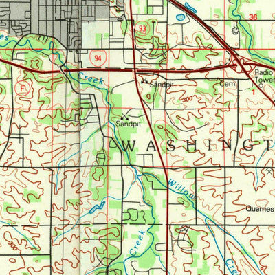 United States Geological Survey Eau Claire, WI (1985, 100000-Scale) digital map