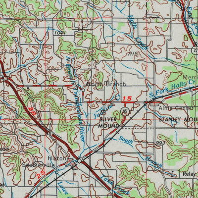 United States Geological Survey Eau Claire, WI-MN (1953, 250000-Scale) digital map