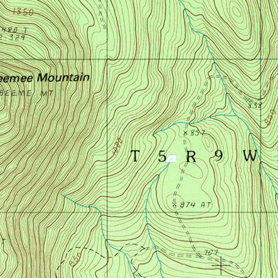 United States Geological Survey Ebeemee Mountain, ME (1988, 24000-Scale) digital map